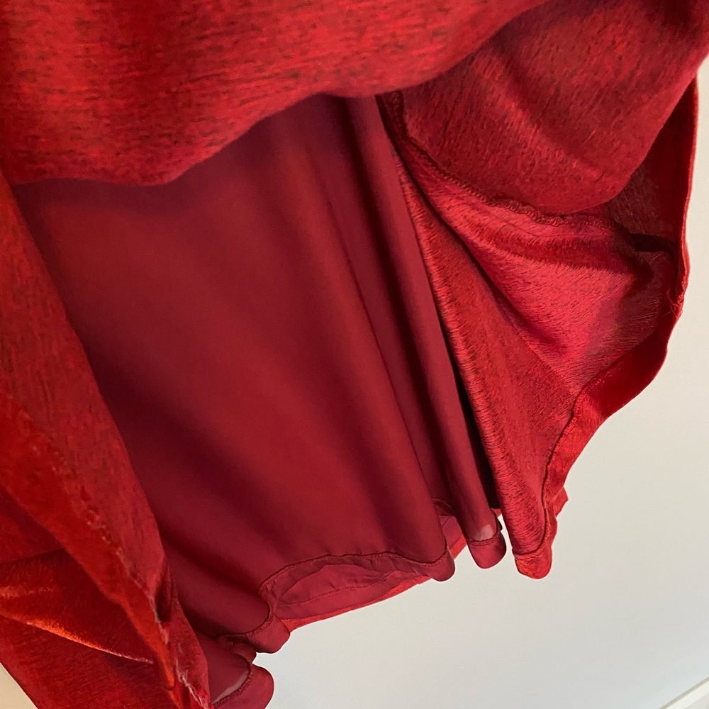 Urban Outfitters Lucca Couture Metallic Red Short Dress Cutout Small - Picture 9 of 13
